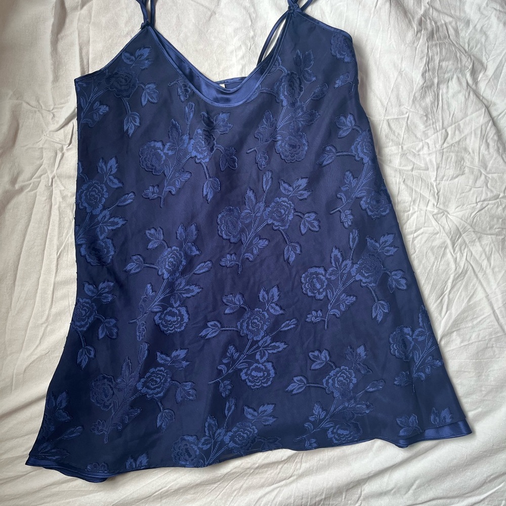 Elegant Blue Slip Dress